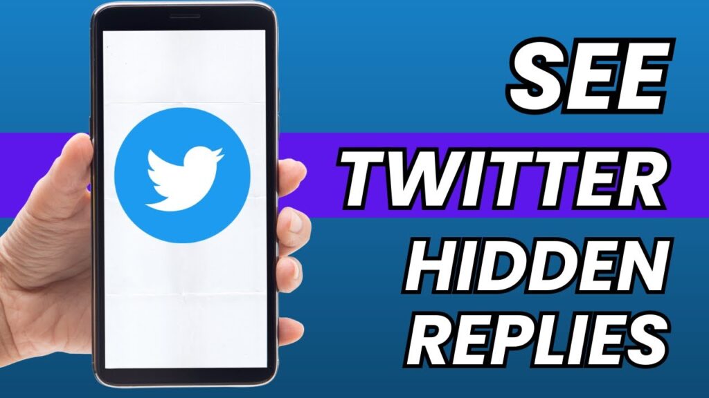 how to check hidden on twitter