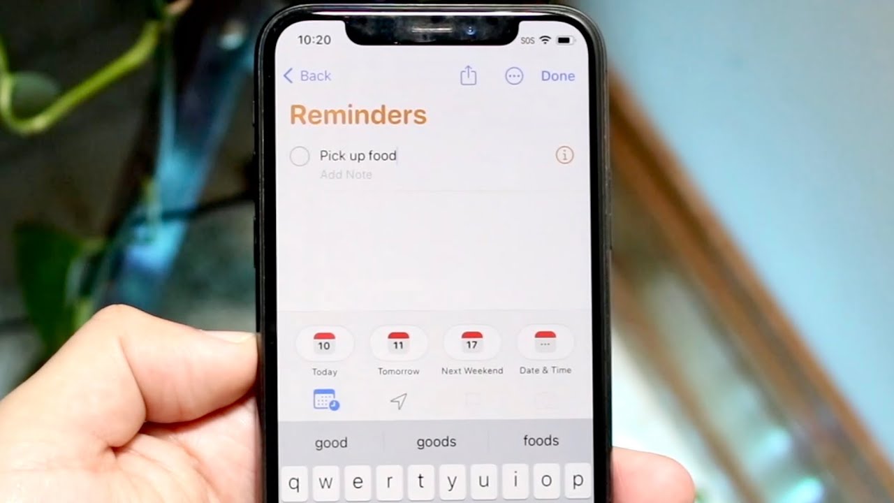 set reminder on iphone