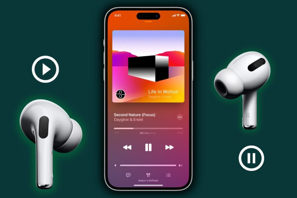 how to pause airpods