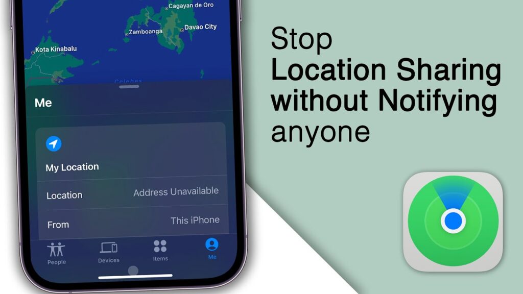 how to stop sharing location without notifying